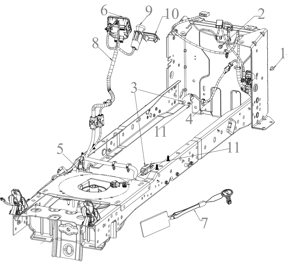 Electrical Diagram and Parts List for XT1-LT46EFI (13B9A1CN056)(2020) Cub Cadet Lawn Tractor